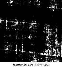 Vector grunge overlay texture. Black and white background