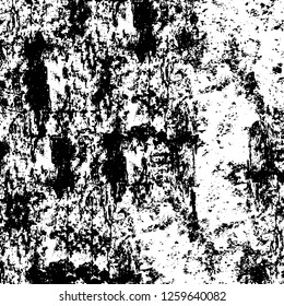 Vector grunge overlay texture. Black and white background