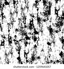 Vector grunge overlay texture. Black and white background