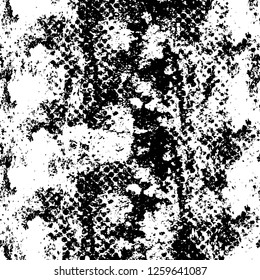 Vector grunge overlay texture. Black and white background