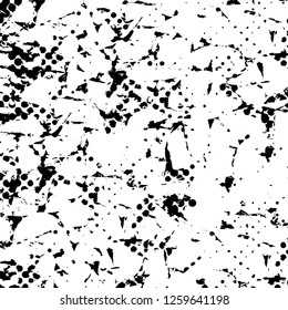 Vector grunge overlay texture. Black and white background