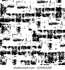 Vector grunge overlay texture. Black and white background