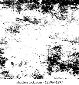 Vector grunge overlay texture. Black and white background