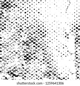 Vector grunge overlay texture. Black and white background