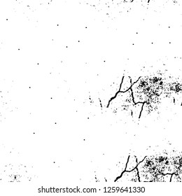 Vector grunge overlay texture. Black and white background