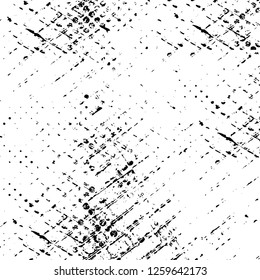 Vector grunge overlay texture. Black and white background