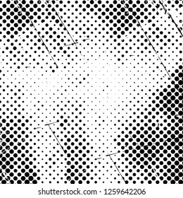 Vector grunge overlay texture. Black and white background