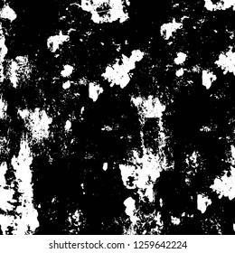Vector grunge overlay texture. Black and white background