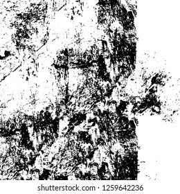 Vector grunge overlay texture. Black and white background