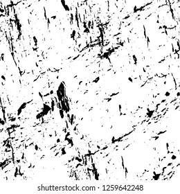 Vector grunge overlay texture. Black and white background