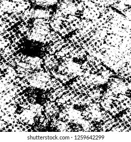 Vector grunge overlay texture. Black and white background