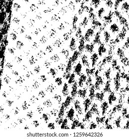 Vector grunge overlay texture. Black and white background