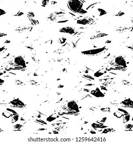 Vector grunge overlay texture. Black and white background