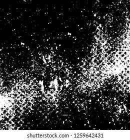 Vector grunge overlay texture. Black and white background