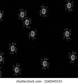 Vector grunge overlay texture. Black and white background