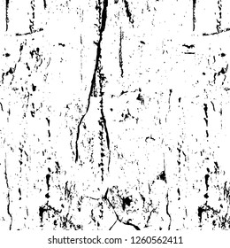 Vector grunge overlay texture. Black and white background