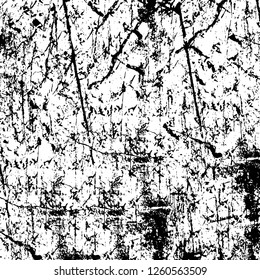Vector grunge overlay texture. Black and white background