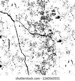 Vector grunge overlay texture. Black and white background