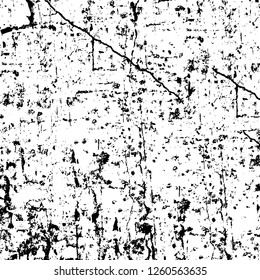 Vector grunge overlay texture. Black and white background