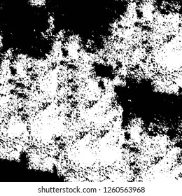 Vector grunge overlay texture. Black and white background