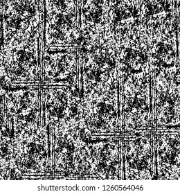 Vector grunge overlay texture. Black and white background