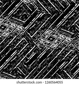Vector grunge overlay texture. Black and white background