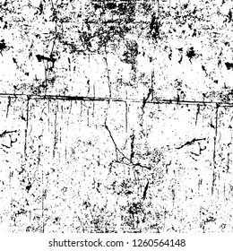 Vector grunge overlay texture. Black and white background