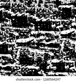 Vector grunge overlay texture. Black and white background