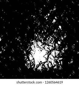 Vector grunge overlay texture. Black and white background