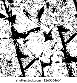 Vector grunge overlay texture. Black and white background