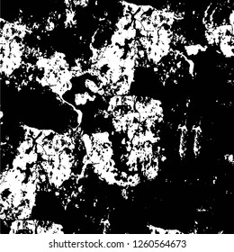 Vector grunge overlay texture. Black and white background