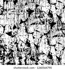 Vector grunge overlay texture. Black and white background