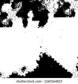 Vector grunge overlay texture. Black and white background