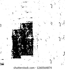 Vector grunge overlay texture. Black and white background