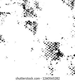 Vector grunge overlay texture. Black and white background