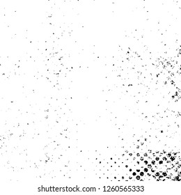 Vector grunge overlay texture. Black and white background