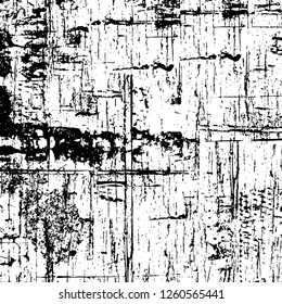Vector grunge overlay texture. Black and white background