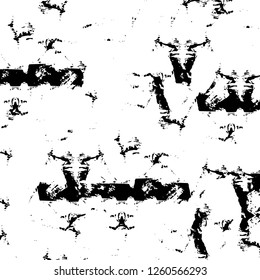 Vector grunge overlay texture. Black and white background