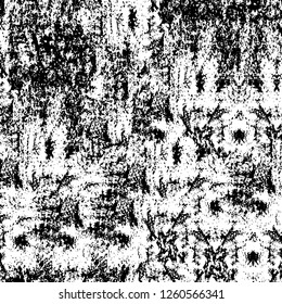 Vector grunge overlay texture. Black and white background