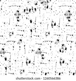 Vector grunge overlay texture. Black and white background