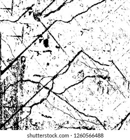 Vector grunge overlay texture. Black and white background