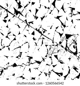 Vector grunge overlay texture. Black and white background