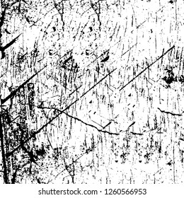 Vector grunge overlay texture. Black and white background