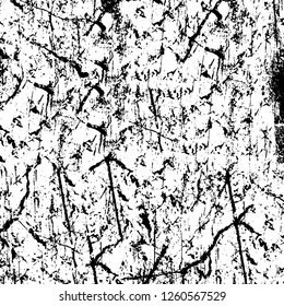 Vector grunge overlay texture. Black and white background