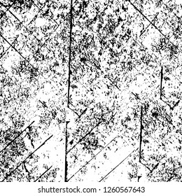 Vector grunge overlay texture. Black and white background