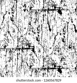 Vector grunge overlay texture. Black and white background