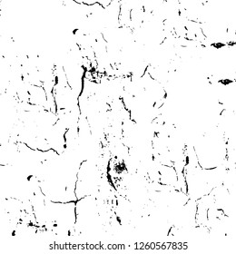Vector grunge overlay texture. Black and white background