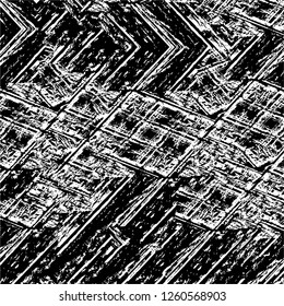 Vector grunge overlay texture. Black and white background