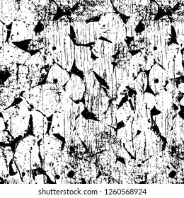 Vector grunge overlay texture. Black and white background