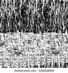 Vector grunge overlay texture. Black and white background